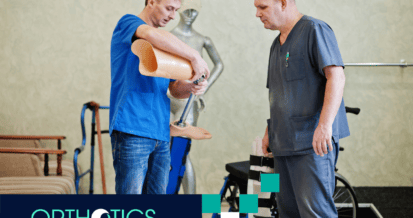 Two prosthetists working on a complex prosthetic case